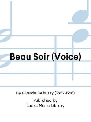 Book cover for Beau Soir (Voice)
