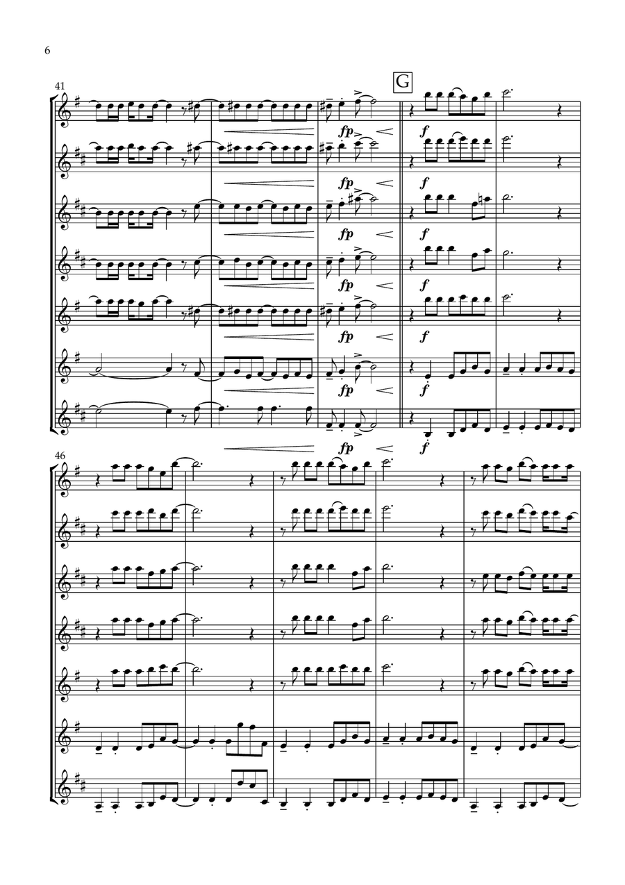 Flowers Woodwind Ensemble scores gallery preview page 6