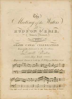 Book cover for The Meeting of the Water of Hudson & Erie