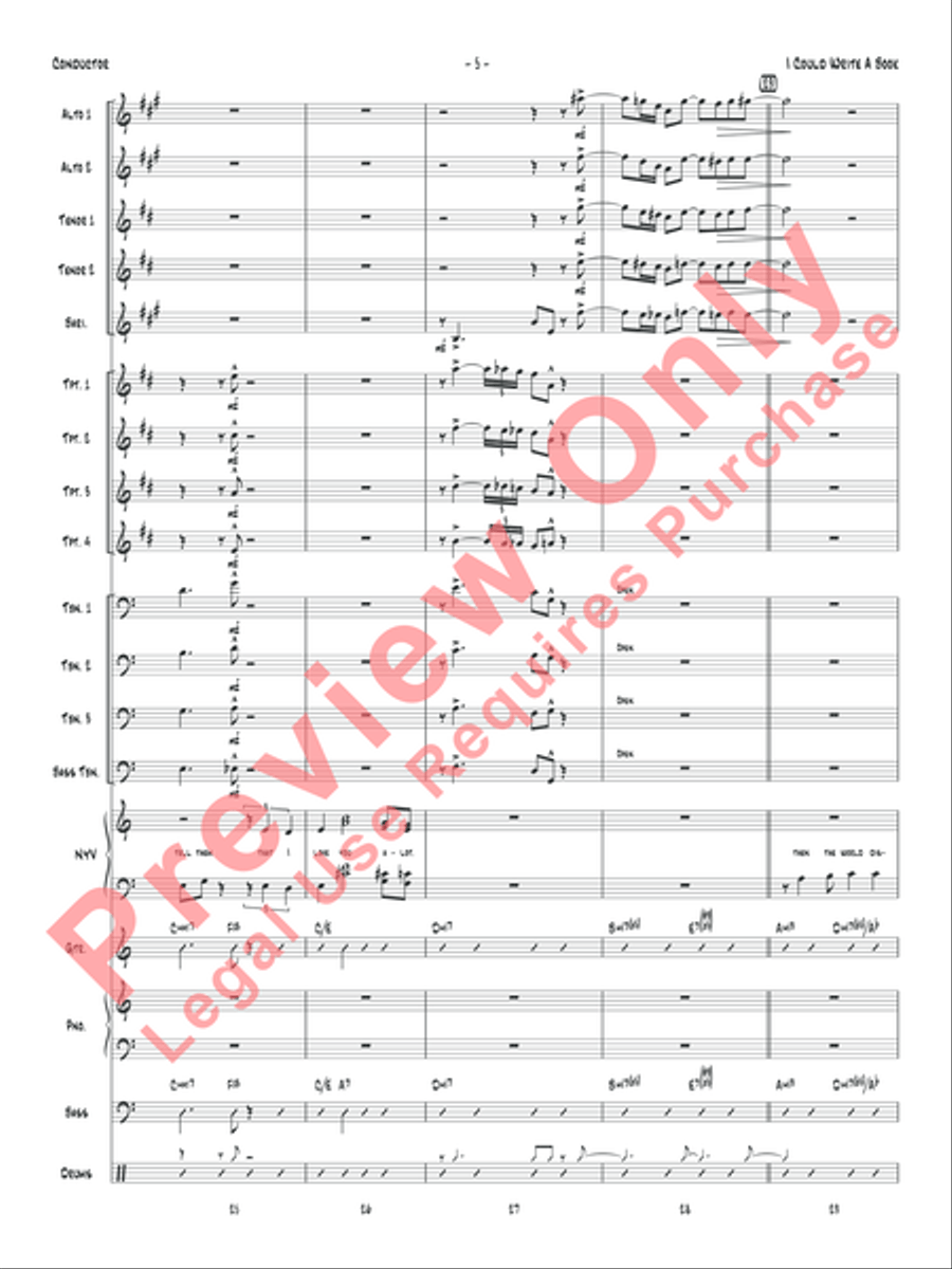 I Could Write a Book Jazz Ensemble scores gallery preview page 8