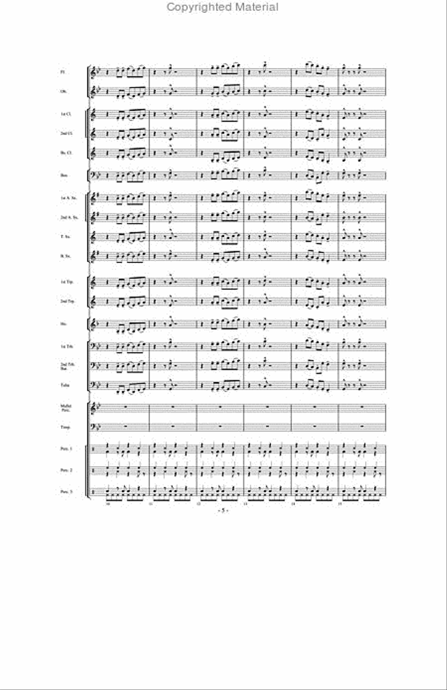 And Then There Were Drums Concert Band scores gallery preview page 4