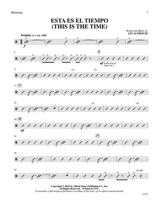 Esta Es el Tiempo (This Is the Time): Drums