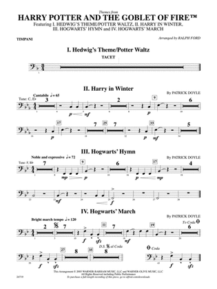 Harry Potter and the Goblet of Fire, Themes from: Timpani