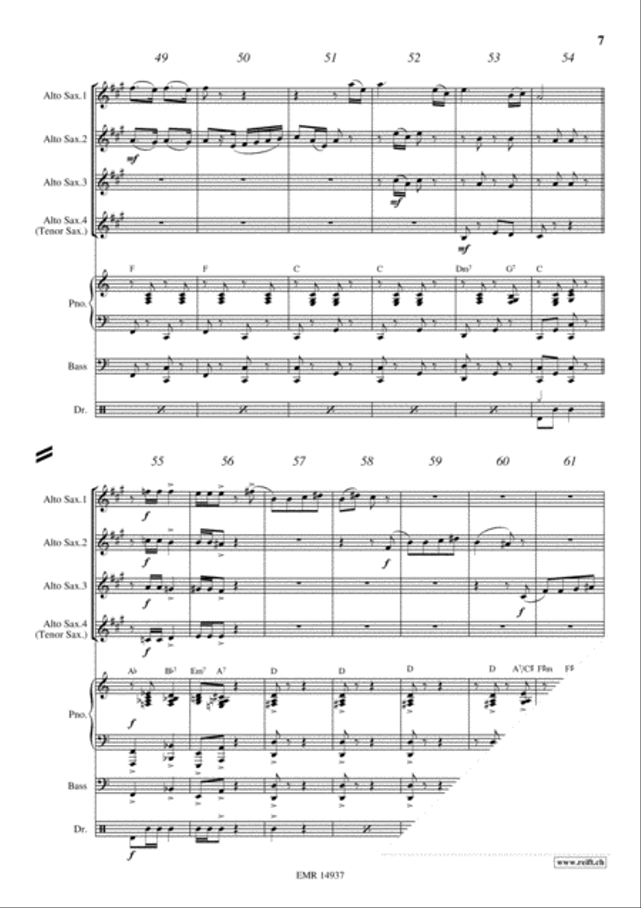 Yankee Doodle Yankee Doodle Alto Saxophone scores gallery preview page 7
