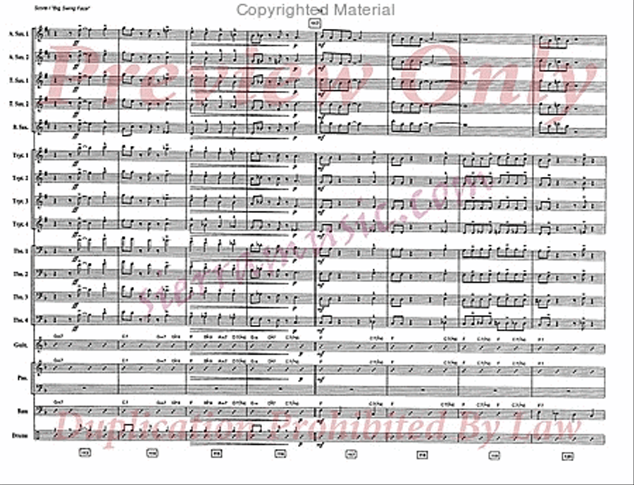 Big Swing Face Jazz Ensemble scores gallery preview page 15