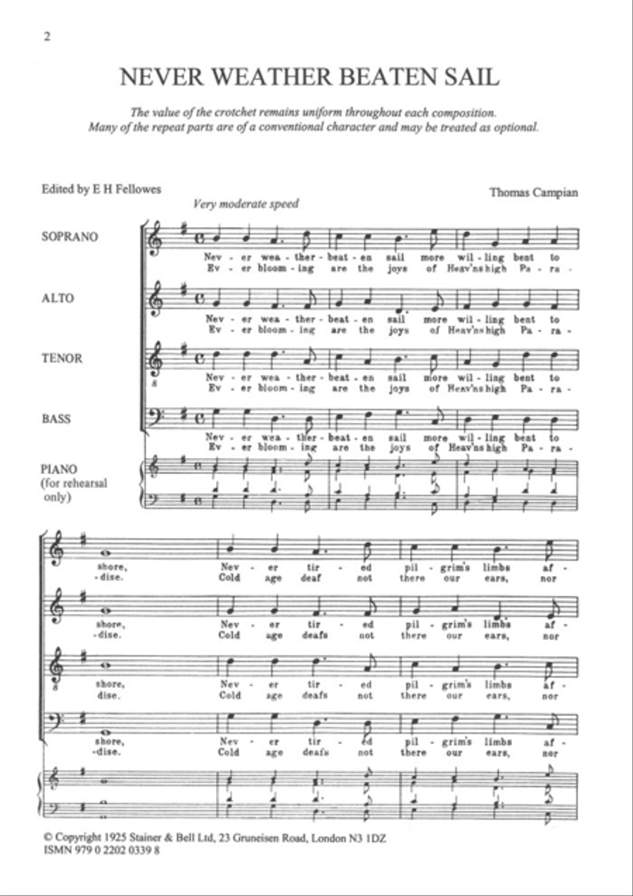 Never weather-beaten sail 4-Part scores gallery preview page 2