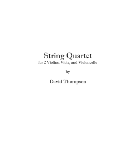 String Quartet No. I