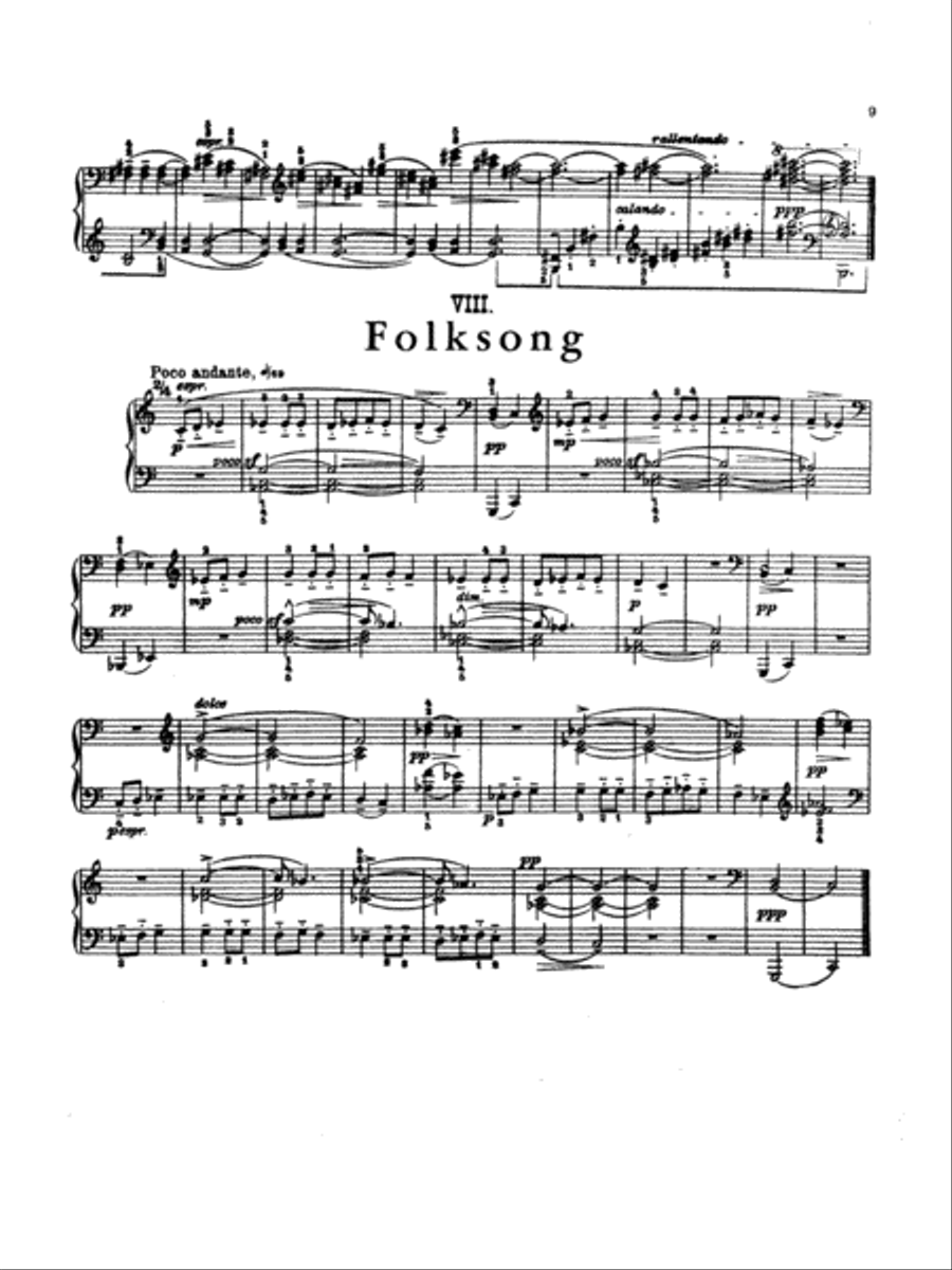Bartók: Ten Easy Pieces Bartók: Ten Easy Pieces Piano Solo scores gallery preview page 1