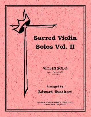Book cover for Sacred Violin Solos Vol. Two