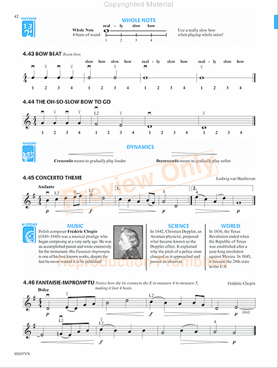 Measures of Success for String Orchestra-Violin Book 1 Chamber Orchestra scores gallery preview page 45