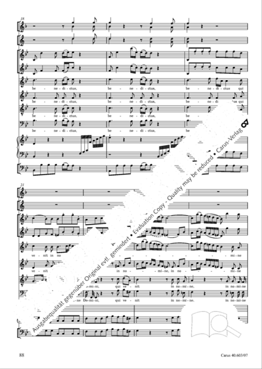 Grosse Orgelsolomesse in Es 4-Part scores gallery preview page 101