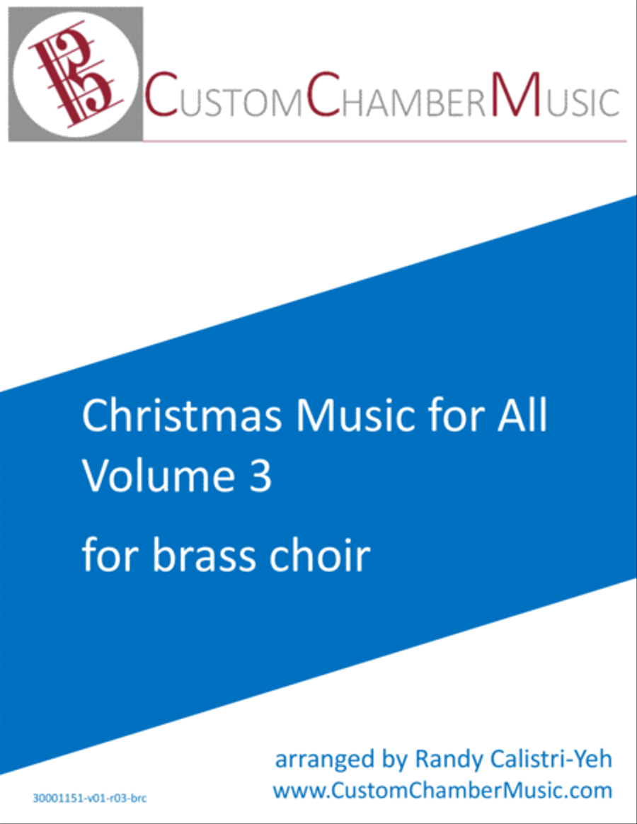 Christmas Carols for All, Volume 3 (for Brass Choir) Brass Ensemble scores gallery preview page 1