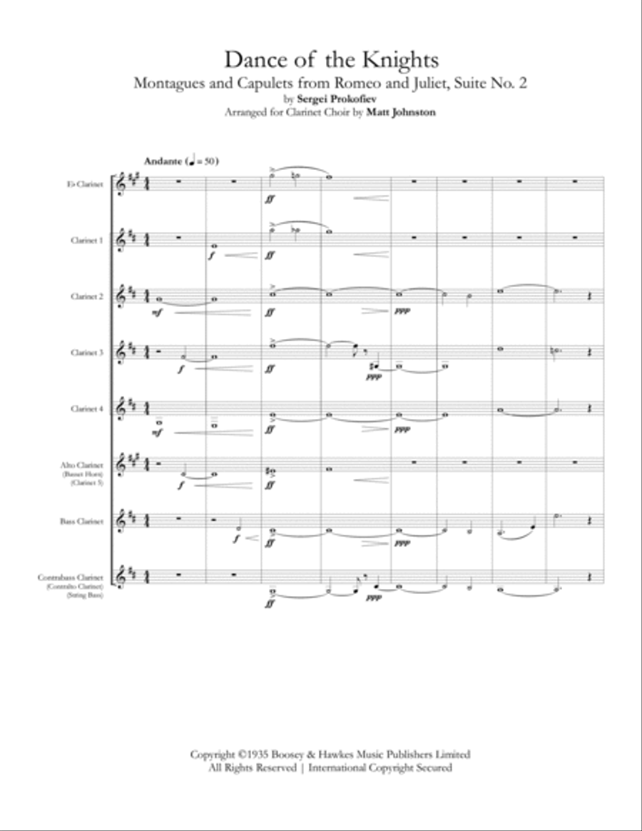 Dance Of The Knights Woodwind Ensemble scores gallery preview page 2