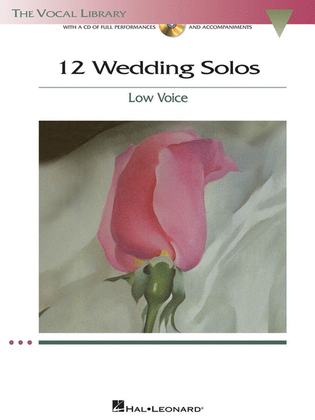 12 Wedding Solos Low Voice Book/CD