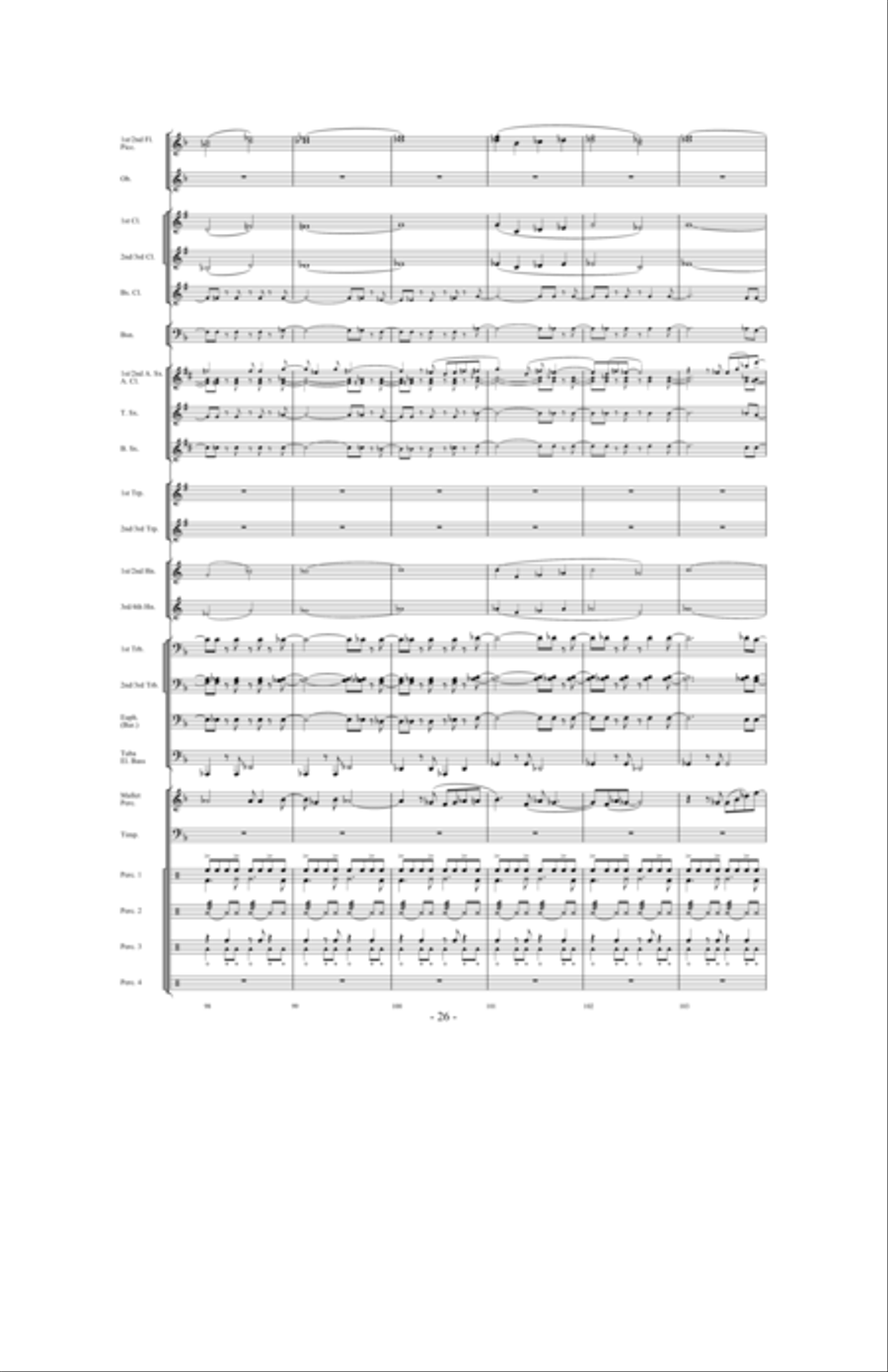 Brazil: Ceremony, Song and Samba Concert Band scores gallery preview page 25