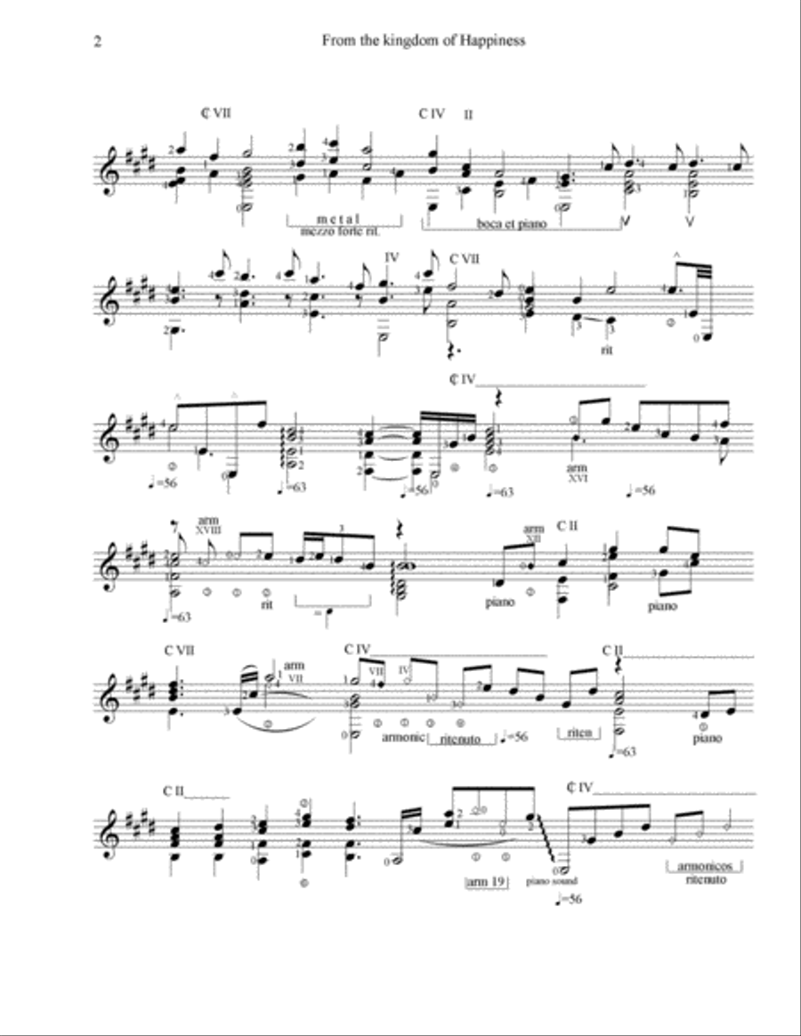 From the Kingdom of Happiness Guitar Solo scores gallery preview page 2