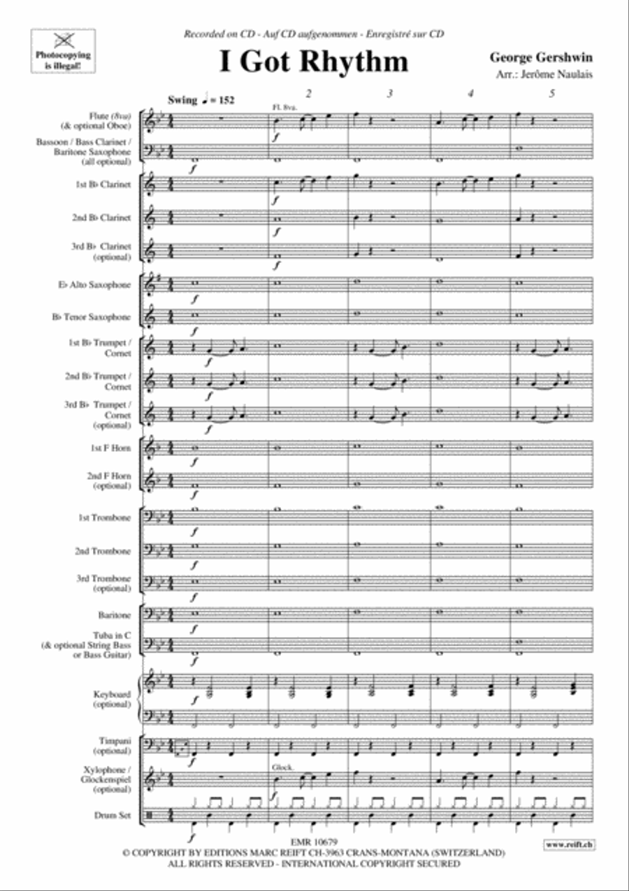 I Got Rhythm Concert Band scores gallery preview page 4