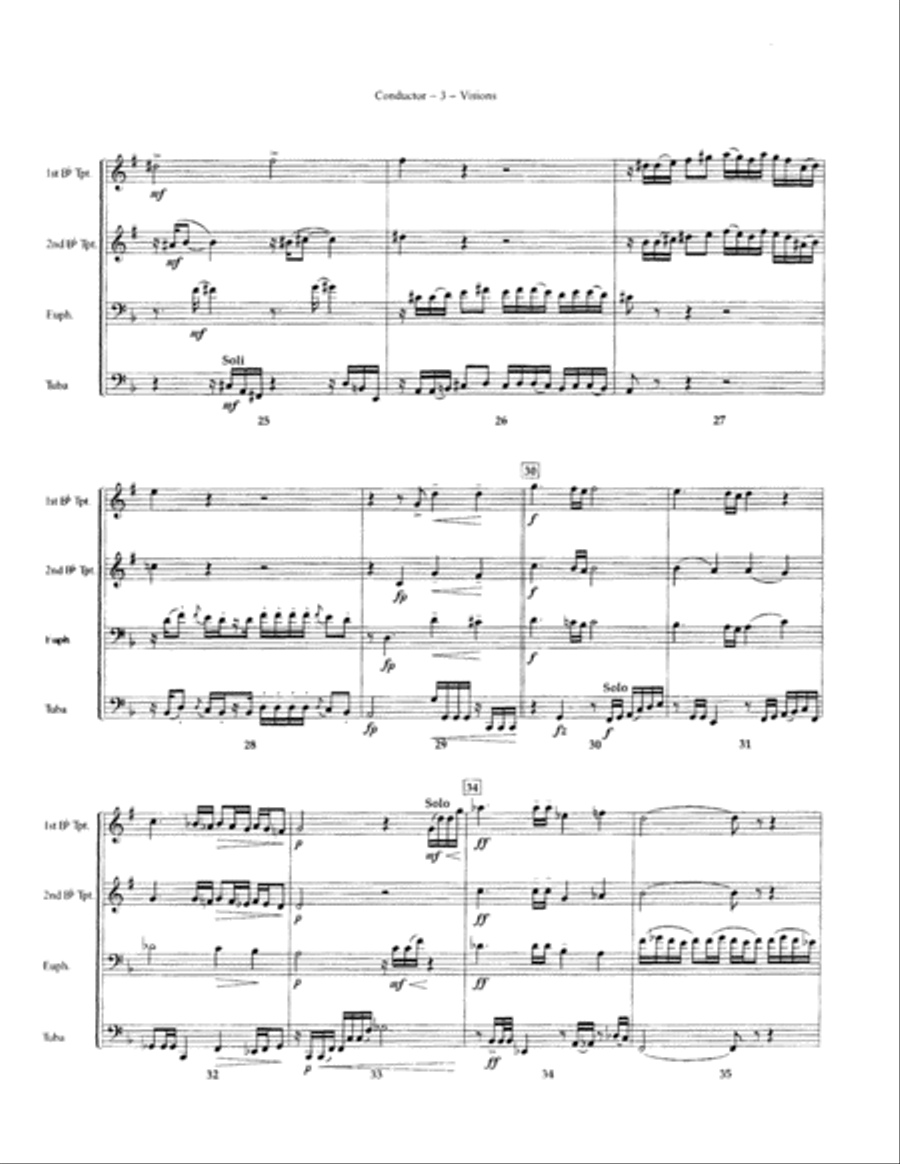 Visions Brass Quartet scores gallery preview page 5