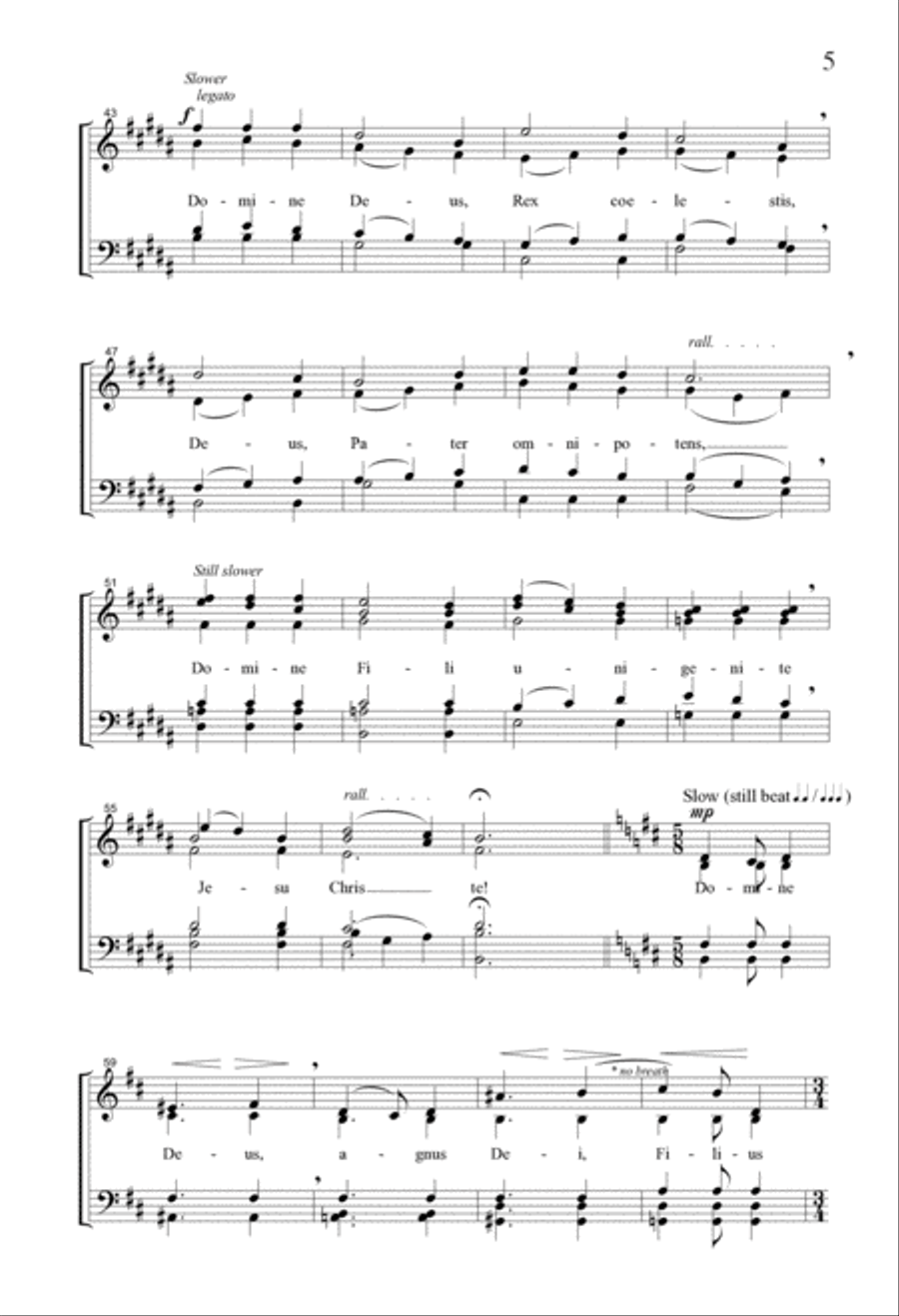 Gloria 4-Part scores gallery preview page 4