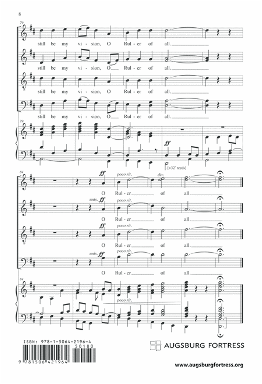 Be Thou My Vision Be Thou My Vision 4-Part scores gallery preview page 9