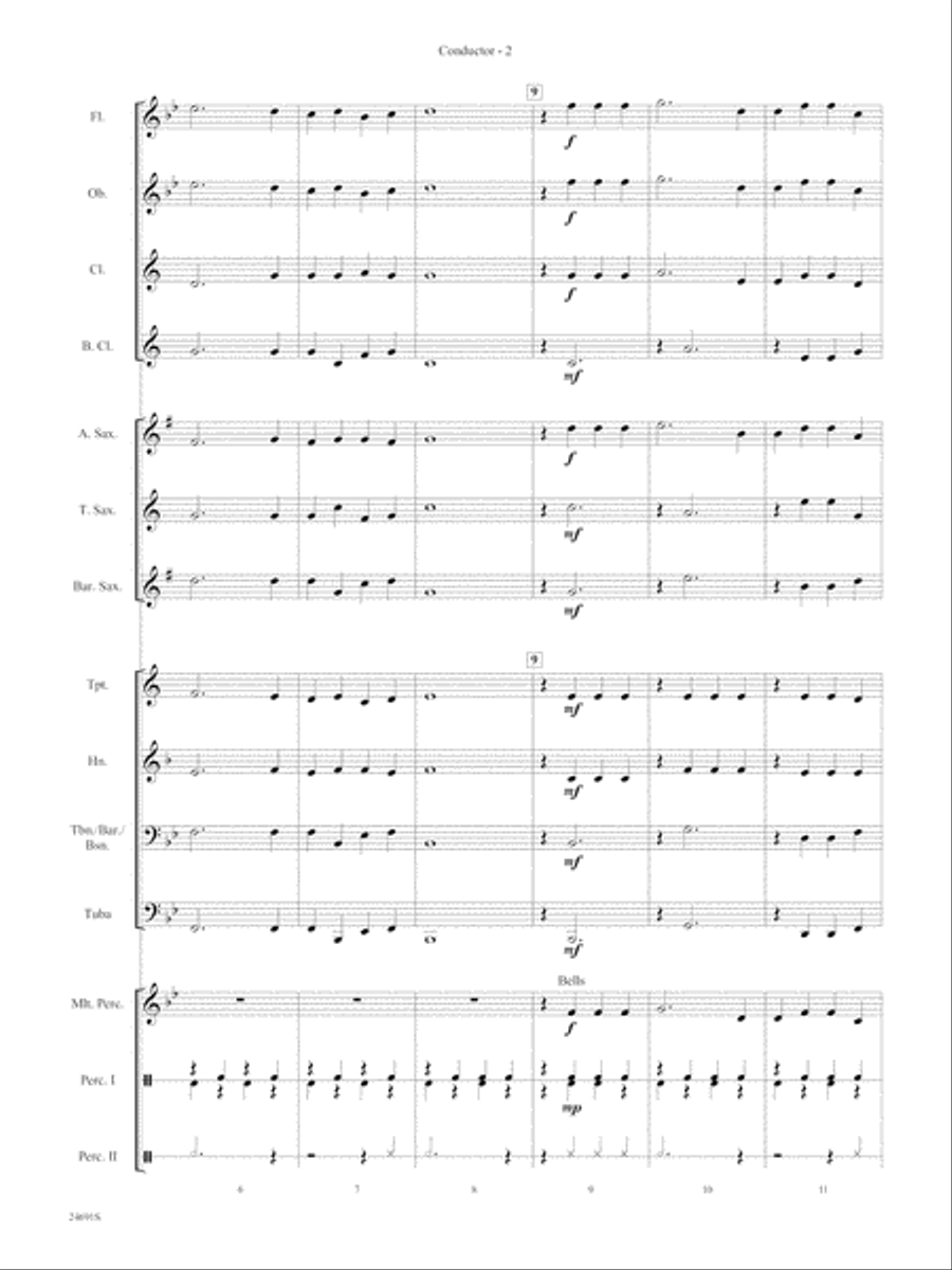 Belwin Very Beginning Band Kit #2: Score Concert Band scores gallery preview page 4