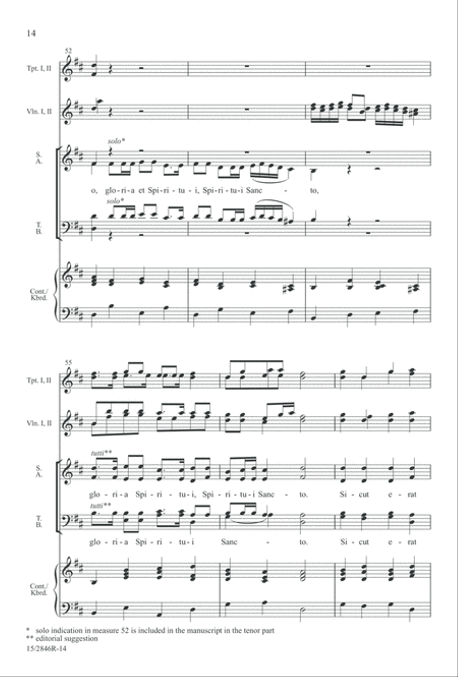Nunc dimittis 4-Part scores gallery preview page 14