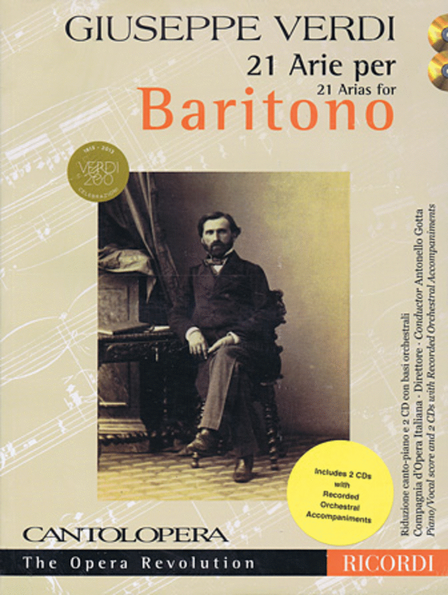 Verdi: 21 Arias for Baritone Voice Solo scores gallery preview page 1