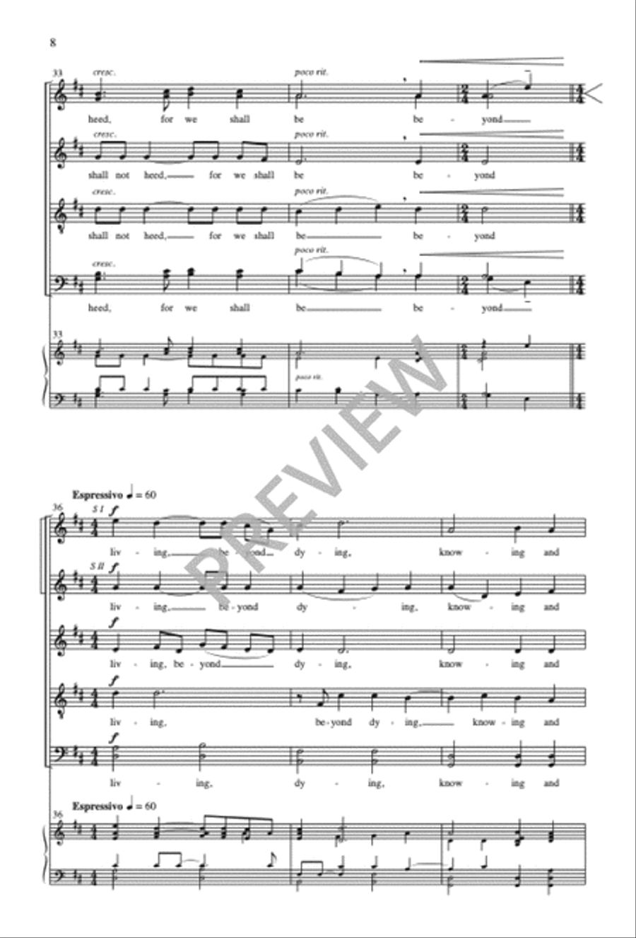 If I Must Go SSATBB scores gallery preview page 9