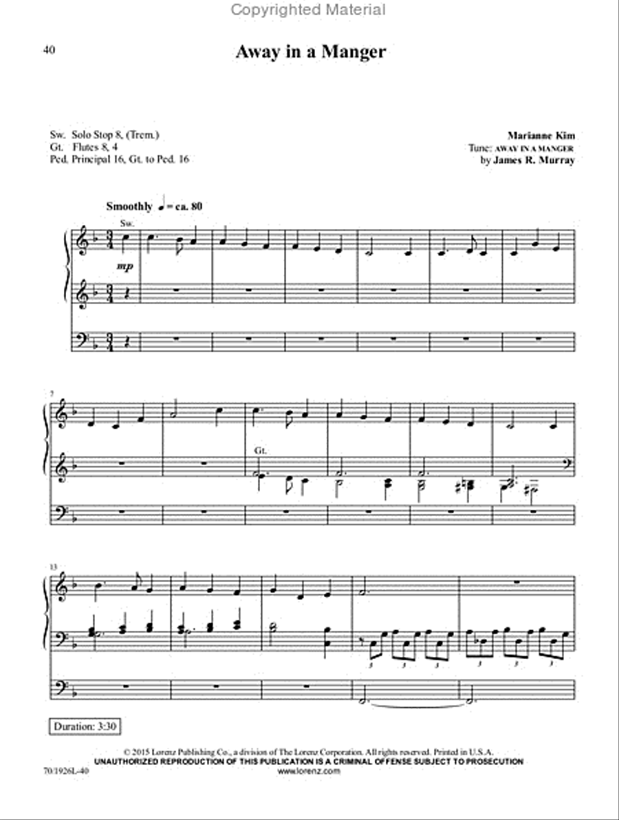 The Heart and Soul of Christmas Organ Solo scores gallery preview page 23