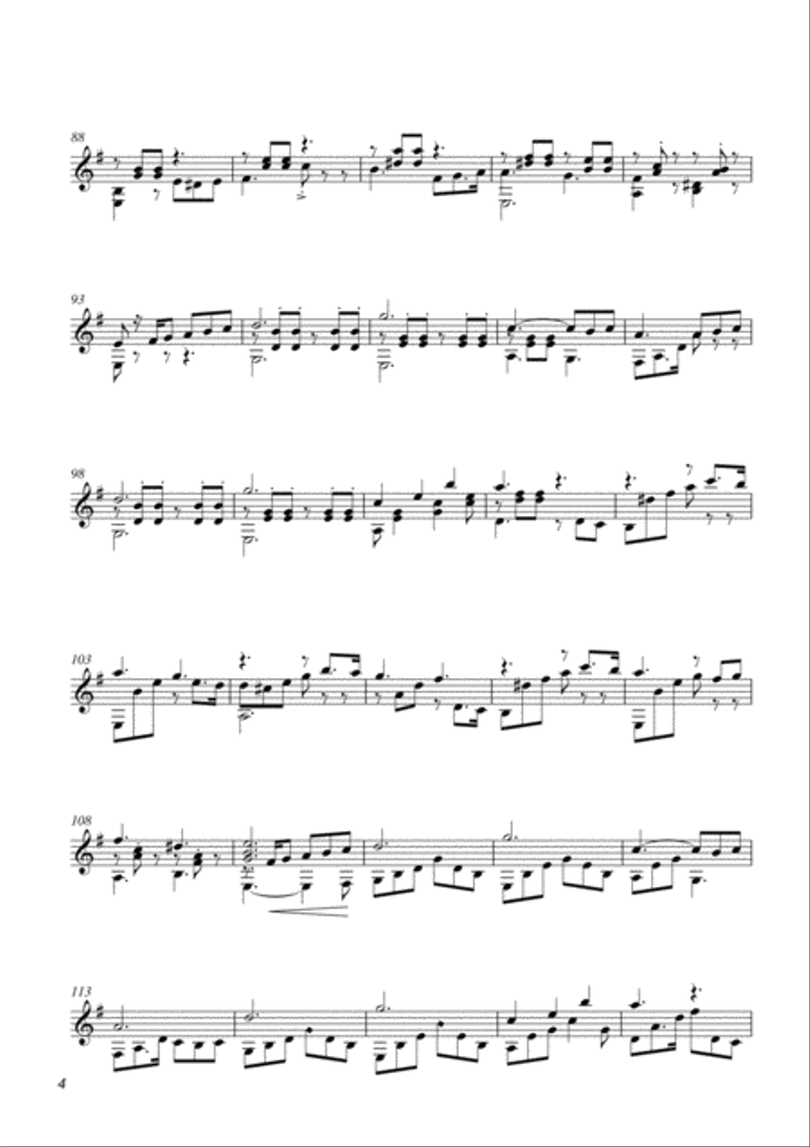 Three English Country Scenes Electric Guitar scores gallery preview page 4