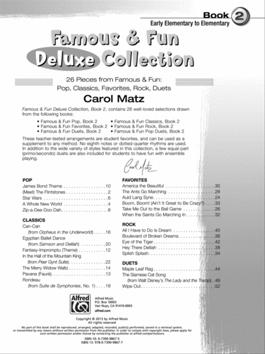 Famous & Fun Deluxe Collection, Book 2 Piano Method scores gallery preview page 2