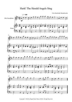 Hark! The Herald Angels Sing, Felix Bartholdy Mendelssohn (Alto Sax + Piano)