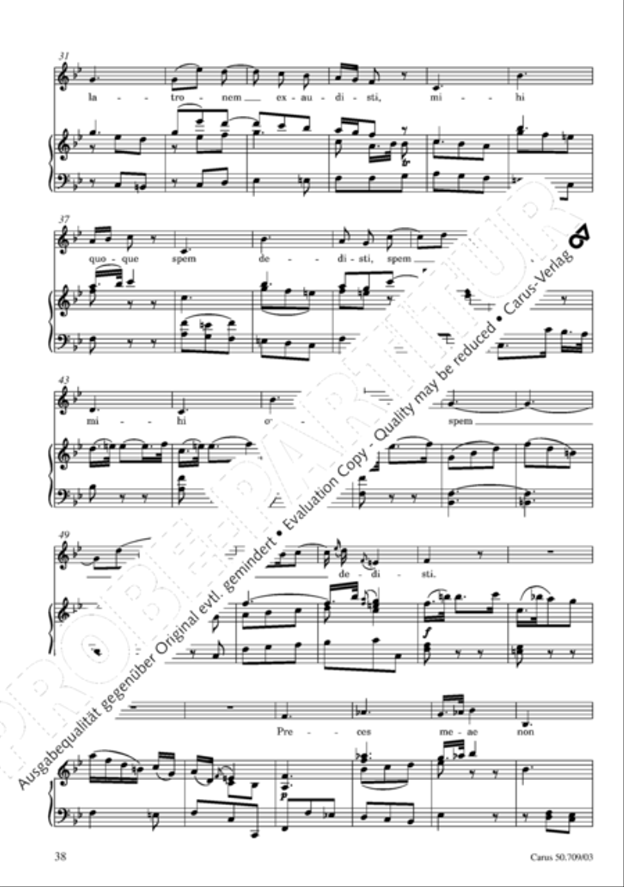 Requiem in E flat major 4-Part scores gallery preview page 39