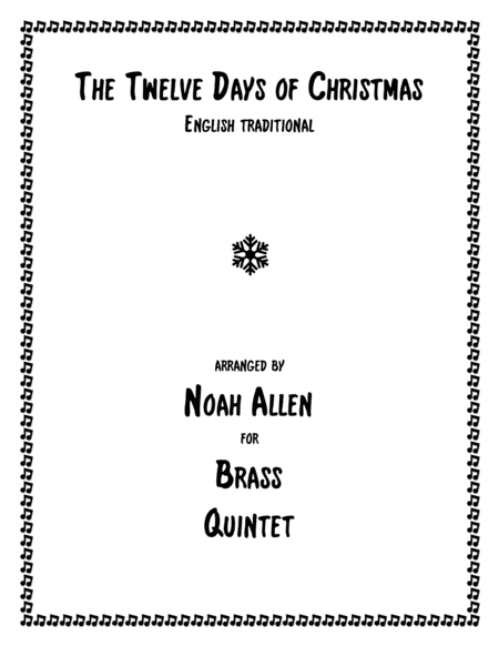 The Twelve Days of Christmas (Brass Quintet)