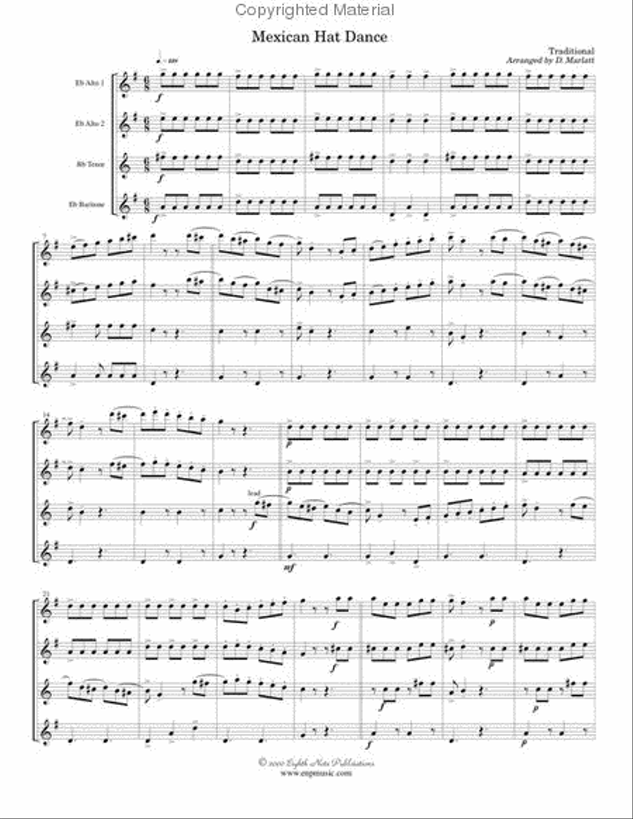 Mexican Hat Dance Mexican Hat Dance Small Ensemble scores gallery preview page 2