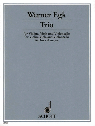 Book cover for String Trio in A Major