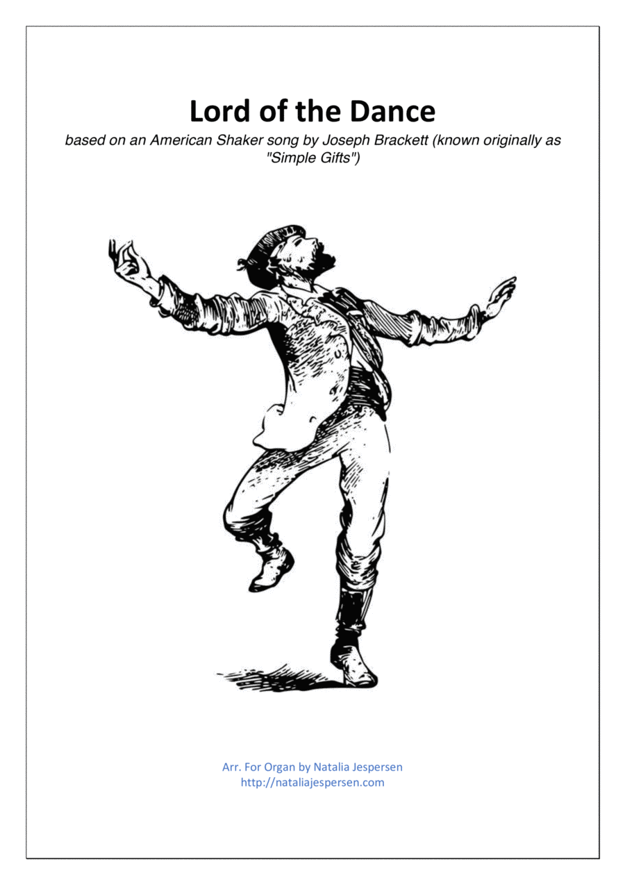 Lord of the Dance Lord of the Dance Organ Solo scores gallery preview page 1