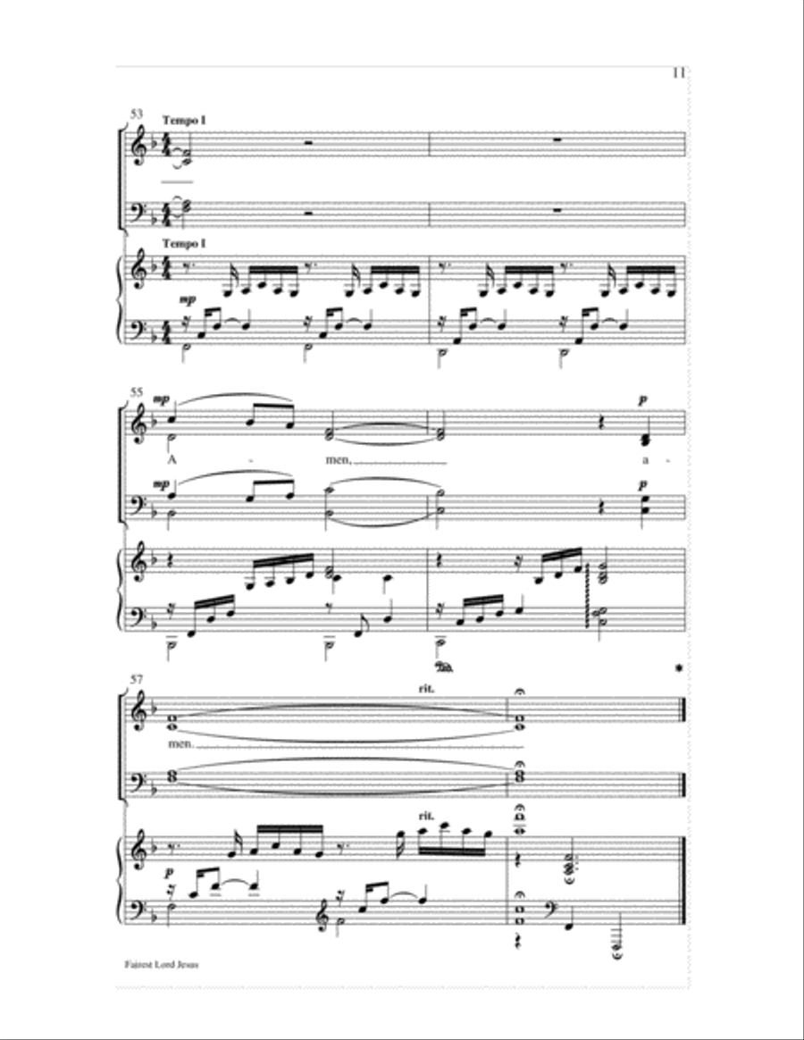 Fairest Lord Jesus Fairest Lord Jesus 4-Part scores gallery preview page 11