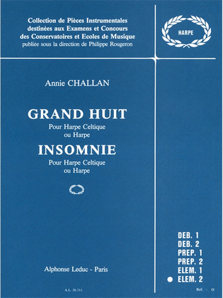 Book cover for Grand Huit & Insomnie (harp Solo)