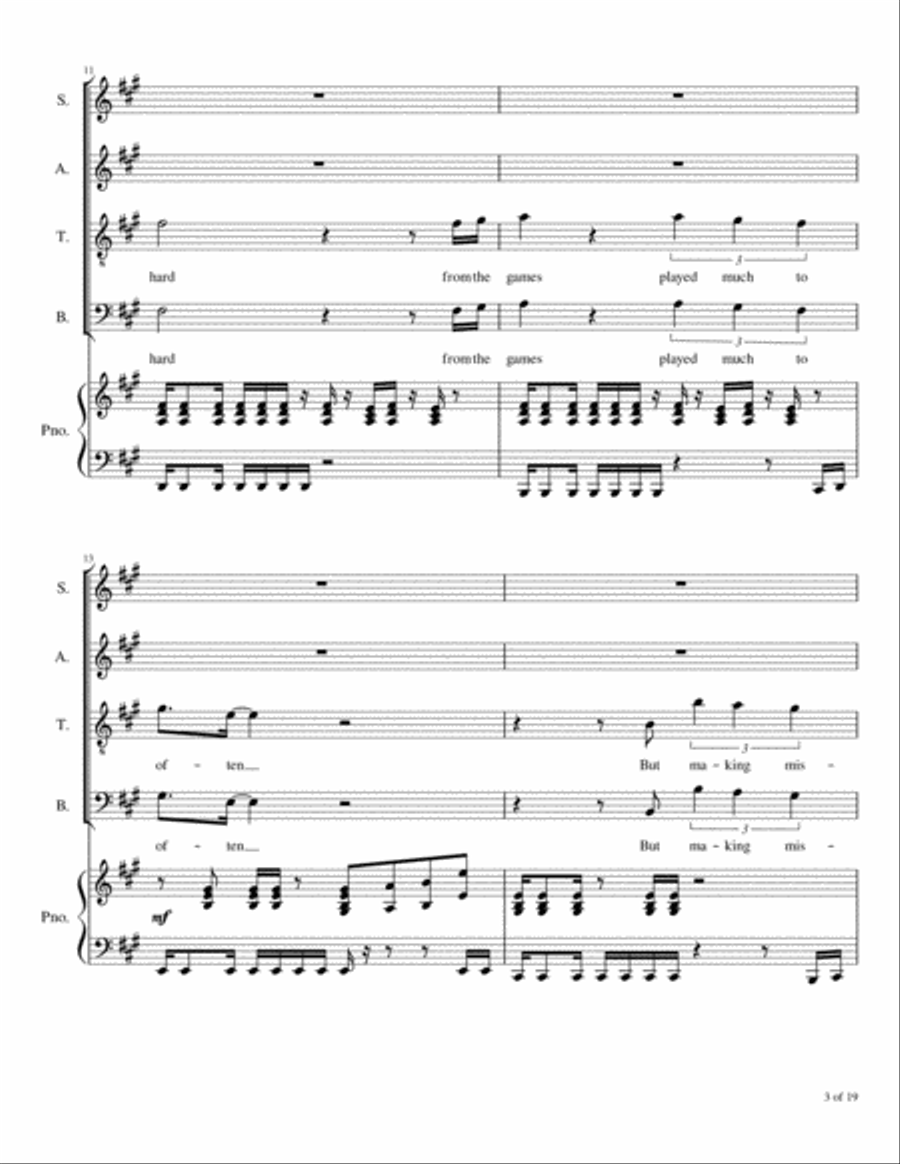 Something About You 4-Part scores gallery preview page 4