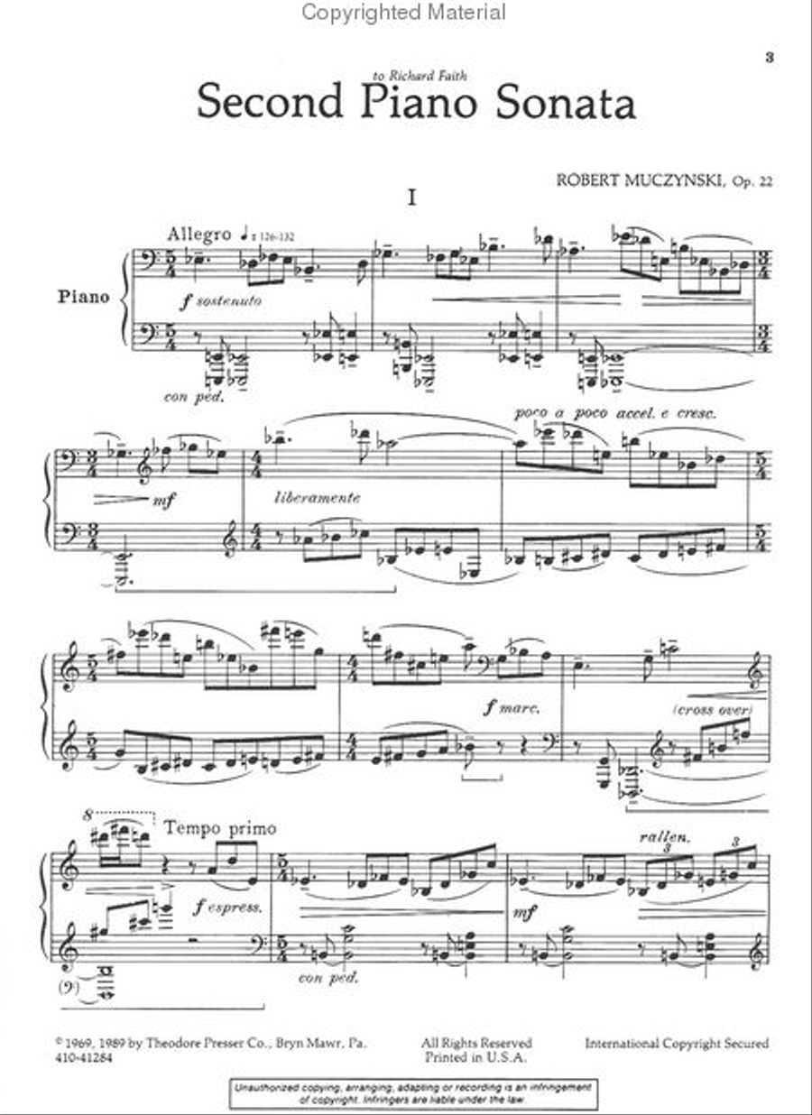 Second Piano Sonata Second Piano Sonata Chamber Music scores gallery preview page 2