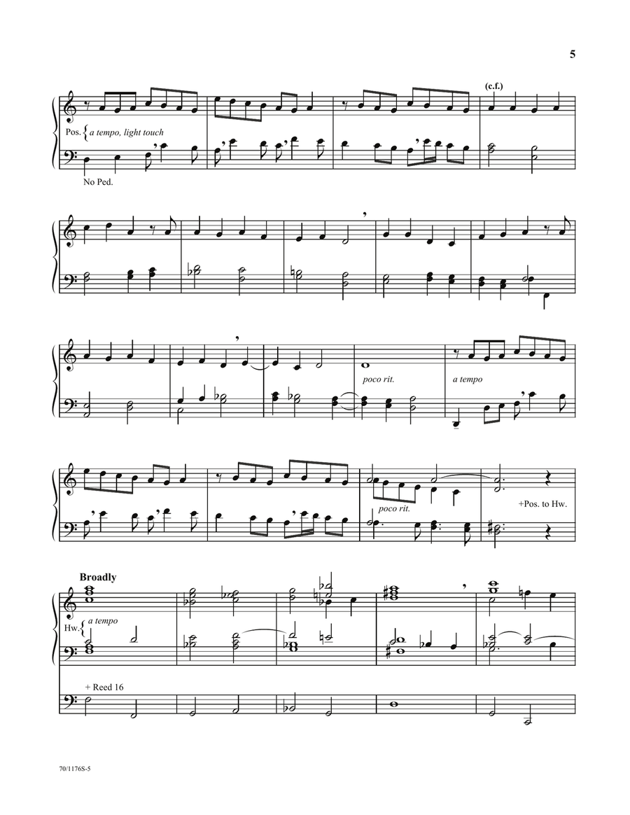 Hymn Meditations for Organ, Vol. 2 (Digital Download) Organ scores gallery preview page 4