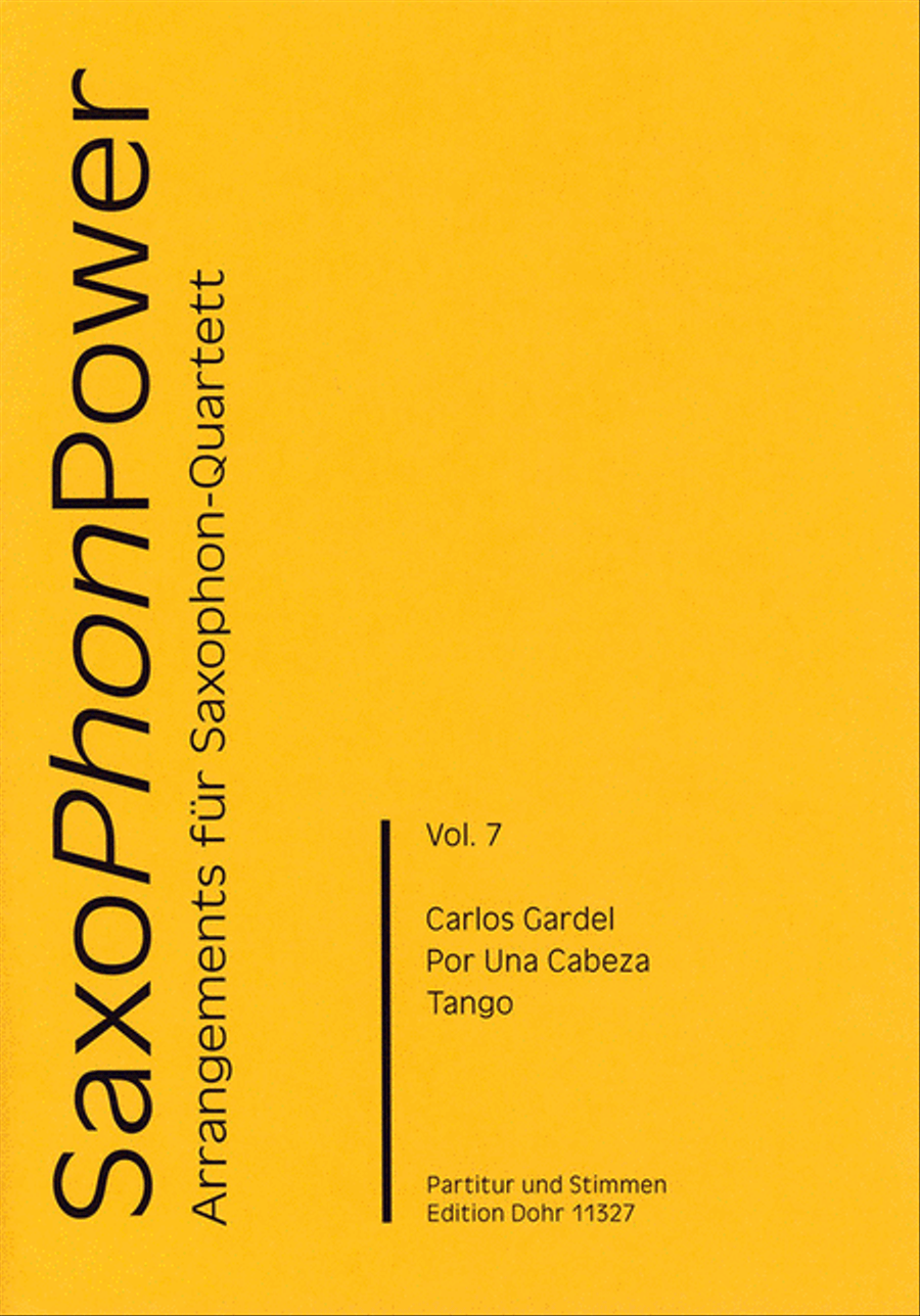 Por Una Cabeza -Tango- (für Saxophonquartett (SATBar)) Saxophone Quartet scores gallery preview page 1