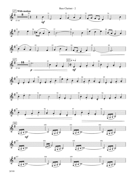Greensleeves: A Fantasia for Band: B-flat Bass Clarinet