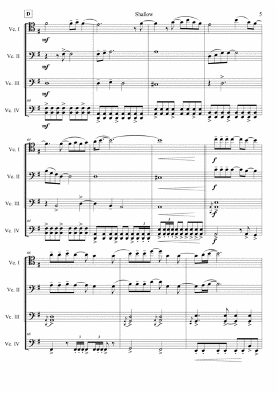 Shallow String Quartet scores gallery preview page 5