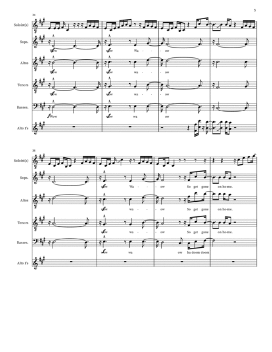 G Train 4-Part scores gallery preview page 5