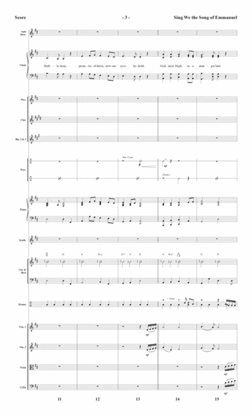 Sing We the Song of Emmanuel (arr. Joseph M. Martin) - Full Score