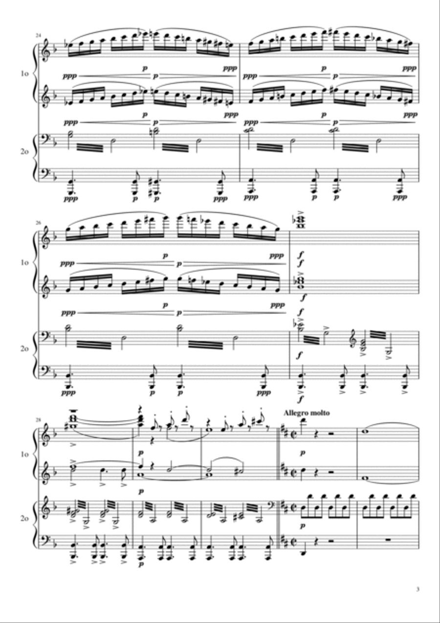 Mozart - Don Giovanni, K.527 Overture - For Piano Four Hands 1 Piano, 4-Hands scores gallery preview page 3