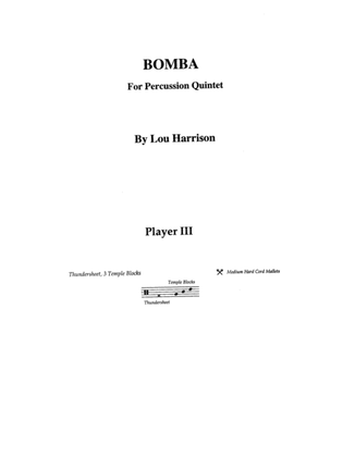 Bomba: 3rd Percussion