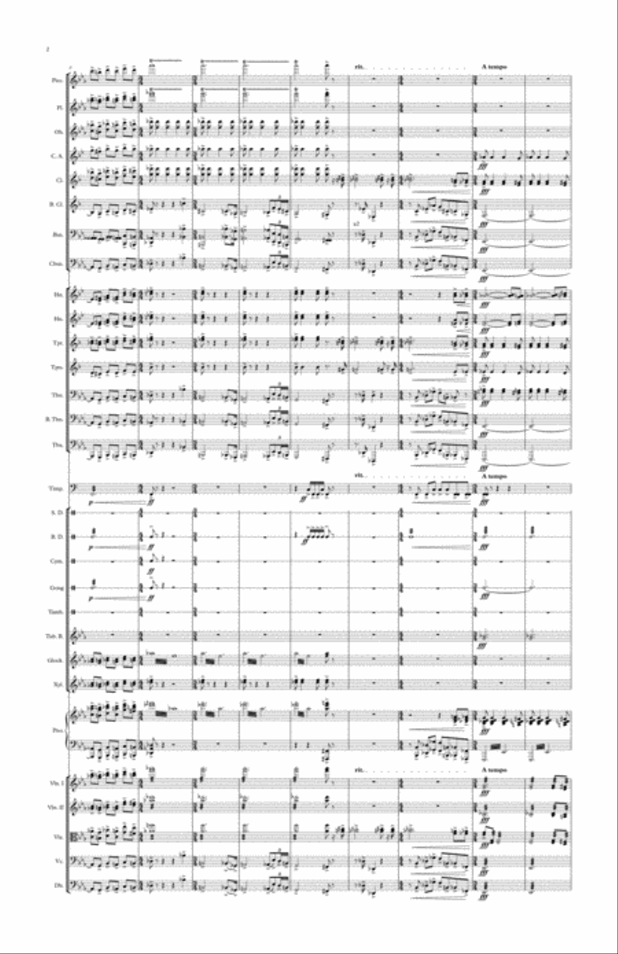 Symphonic Dance No 1 Percussion Ensemble scores gallery preview page 2